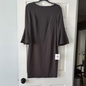 Calvin Klein Charcoal Long Sleeve Dress